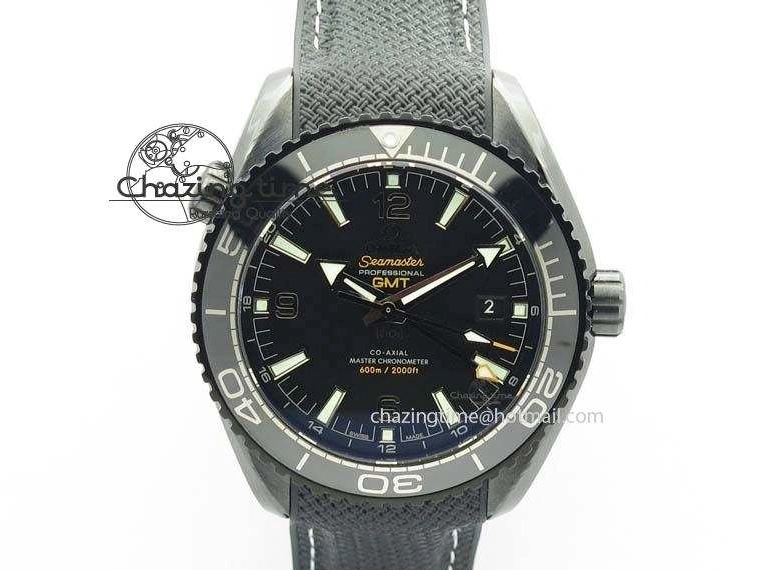 0502 Planet Ocean 45mm Real Ceramic BP-Maker Best Edition Black Dial On Nylon Rubber Strap A TopPick 8185